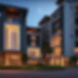 Stunning exterior view of Acacia at Park Heights showcasing modern architecture