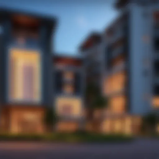 Stunning exterior view of Acacia at Park Heights showcasing modern architecture