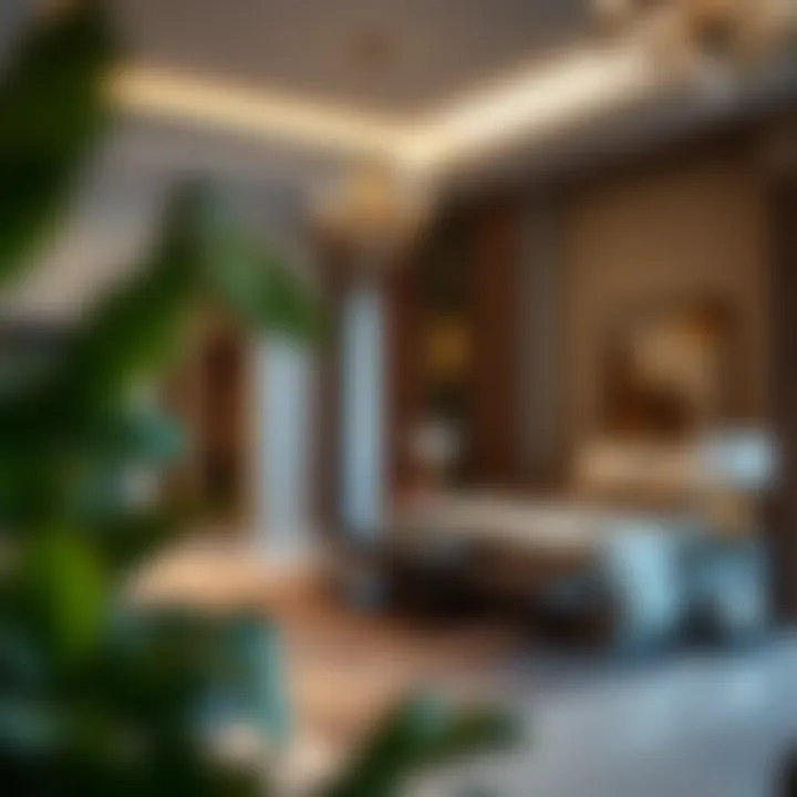 Luxurious interior design highlighting the elegance of residential spaces