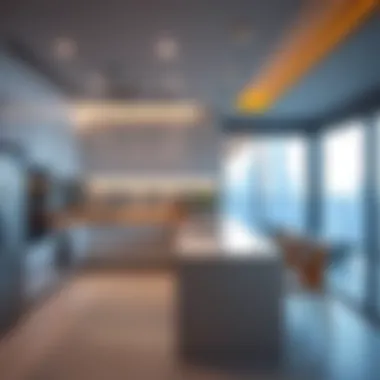 Sleek and Contemporary Kitchen Modern kitchen design in a two-bedroom residence