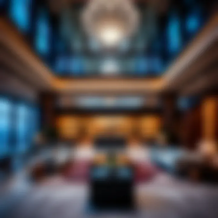 Contemporary Design in the Lobby of Address Sky View Luxurious lobby area showcasing contemporary design
