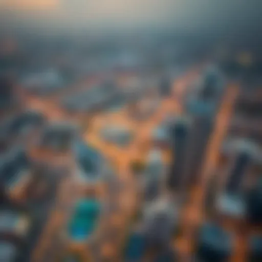 Aerial View of Al Barsha Business Point Aerial view showcasing the vibrant landscape of Al Barsha Business Point