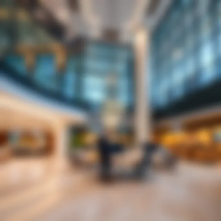 Modern office spaces highlighting the architectural elegance of Al Barsha