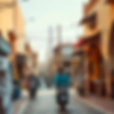 Vibrant street life depicting the cultural essence of Al-Braij.