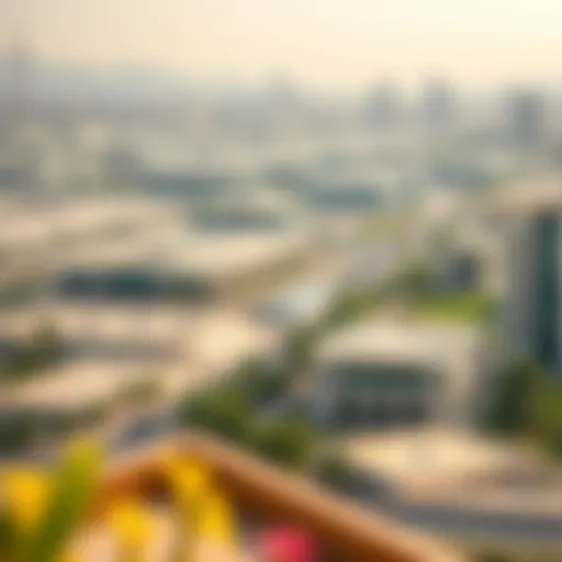A panoramic view of Al-Braij showcasing its urban development.