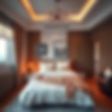 Comfortable Bedroom Design Cozy bedroom in an Al Rahba apartment