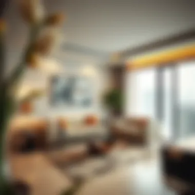 Modern apartment living room in Al Rahba