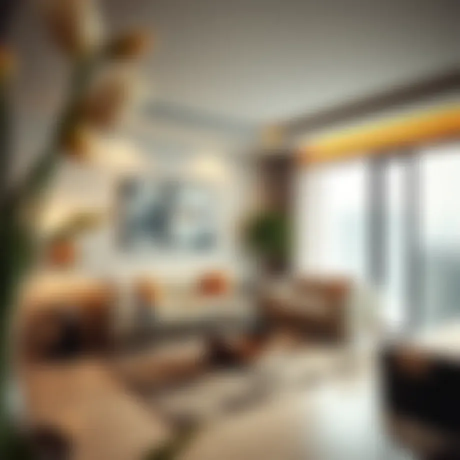 Modern apartment living room in Al Rahba