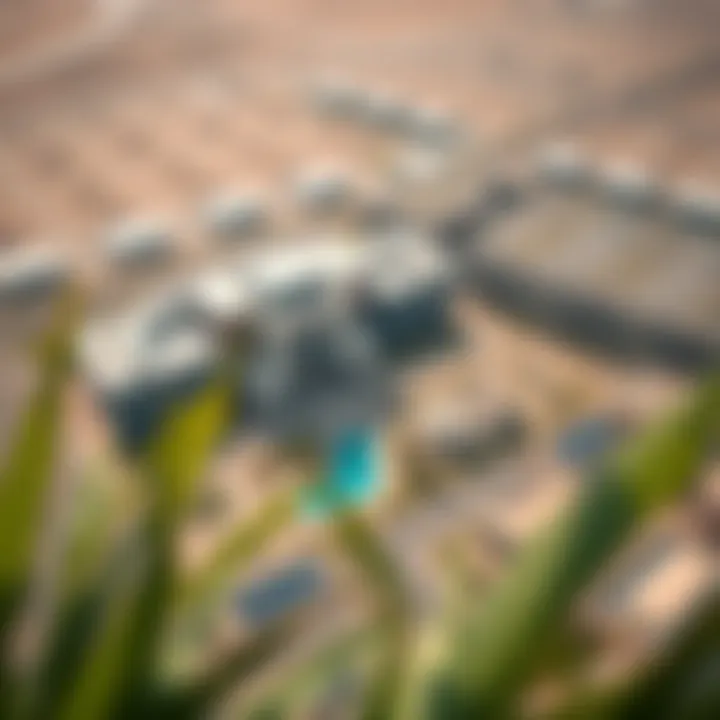 Aerial Perspective of Aldar's Flagship Project A stunning aerial view of Aldar's flagship project in Dubai