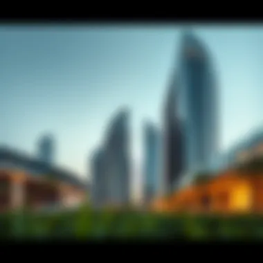 Iconic development by Aldar Properties showcasing modern architecture