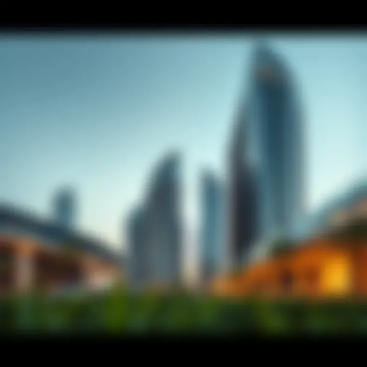 Iconic development by Aldar Properties showcasing modern architecture