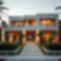 Exterior view of Cheval Maison showcasing modern architecture and landscaping