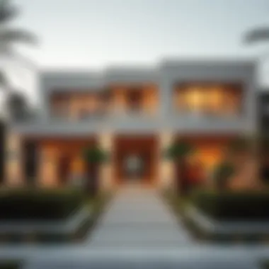 Exterior view of Cheval Maison showcasing modern architecture and landscaping