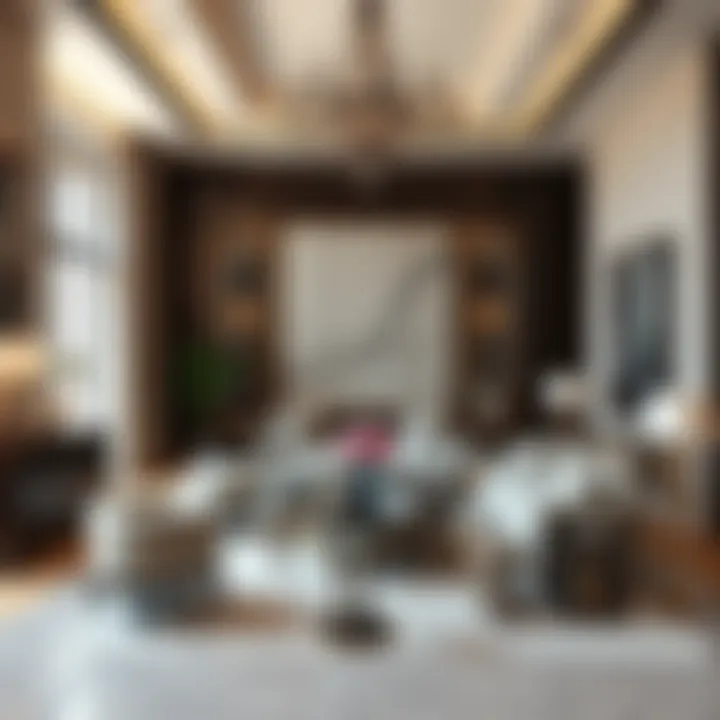 Luxurious interior design elements and furnishings inside Cheval Maison