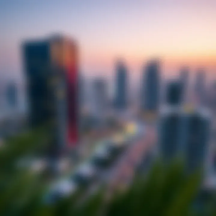 Strategic Location of Apricot Tower Map highlighting Apricot Tower's strategic location within Silicon Oasis