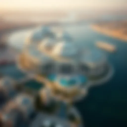 Stunning Aerial View of Bab Al Rayan Aerial view showcasing Bab Al Rayan's stunning design