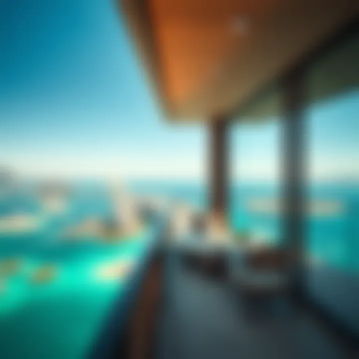 Breathtaking view from Balqis Residence overlooking the Palm Jumeirah coastline