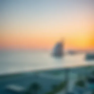 Scenic view of Palm Jumeirah from Balqis Residence