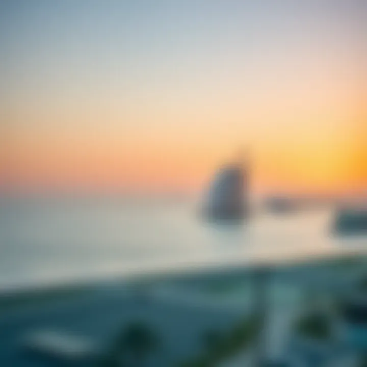 Scenic view of Palm Jumeirah from Balqis Residence