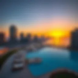A breathtaking sunset view over the Bayview Emaar Beachfront