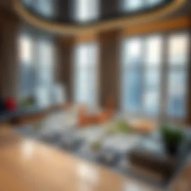 Layout plan of residential units in Burj Khalifa