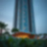 Stunning exterior view of Carson Tower showcasing modern architecture