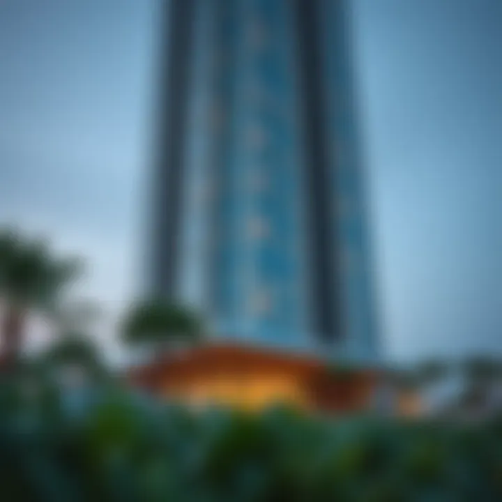 Stunning exterior view of Carson Tower showcasing modern architecture