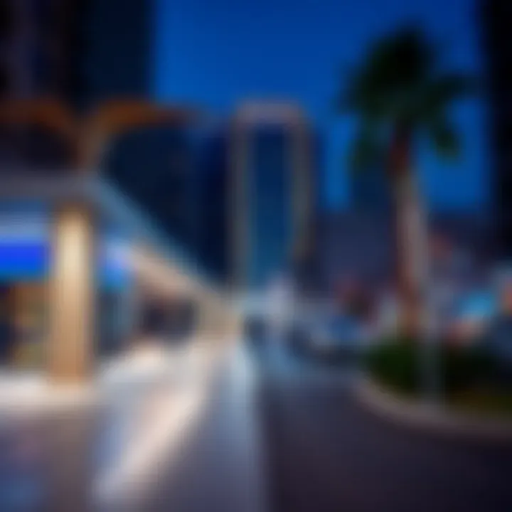 Visual representation of nearby amenities surrounding Centrepoint Metro Station
