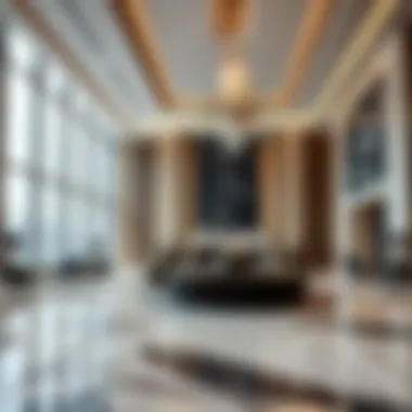 Elegant Lobby Design of Centurion Star Tower Luxurious interior lobby of Centurion Star Tower with elegant design