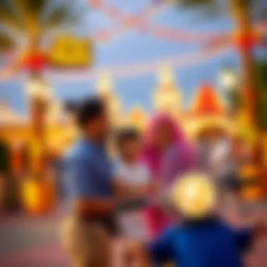 Family enjoying a thrilling day at Dubai Parks and Resorts