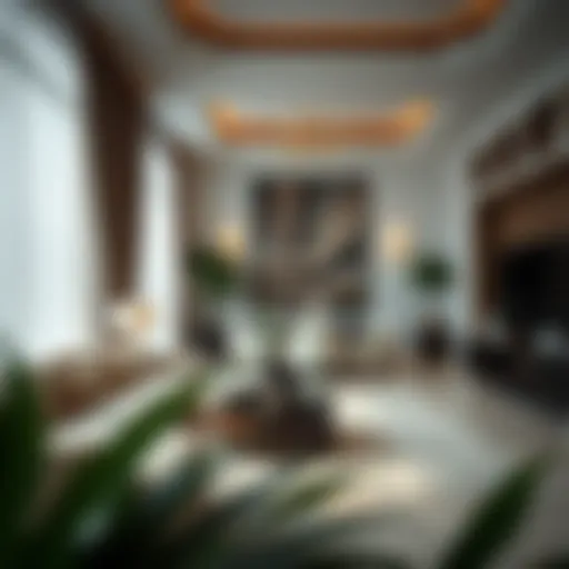 Luxurious villa interior showcasing cleanliness