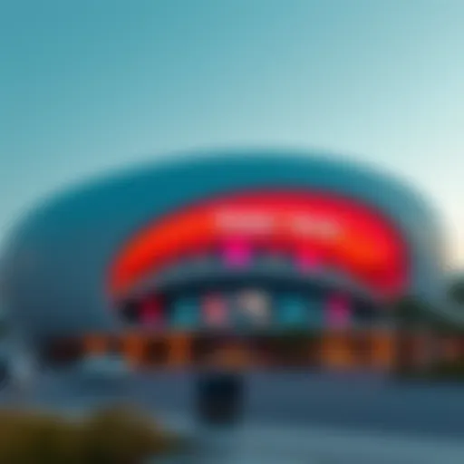 Exterior view of Dubai Arena showcasing modern architecture