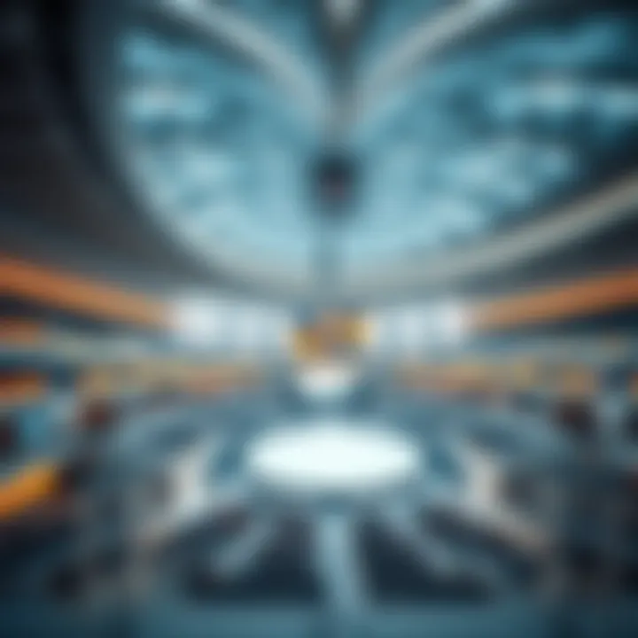 Interior design features of Dubai Arena with state-of-the-art technology