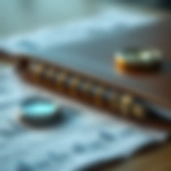 Close-up of financial documents and an investment portfolio