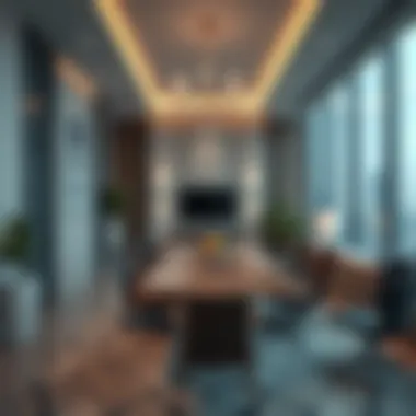 An elegant office space representing business success