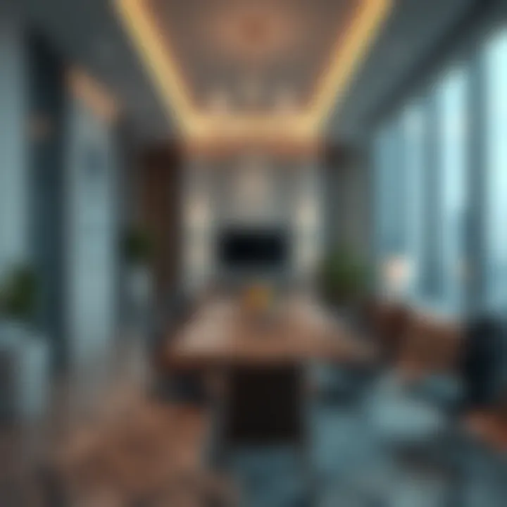 An elegant office space representing business success