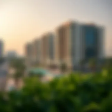 Luxury Living in Dubai A picturesque image of a luxury residential development in Dubai