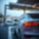 Electric Car Charging Infrastructure in UAE Electric car charging at a station in UAE