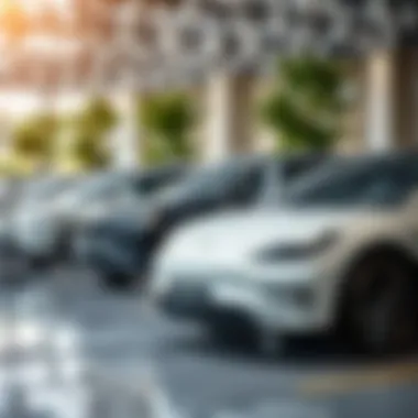 Diverse Range of Electric Car Models Available Various electric car models on display