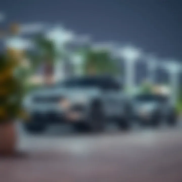 Sustainability Impact of Electric Vehicles in UAE Sustainable environment showcasing electric vehicles