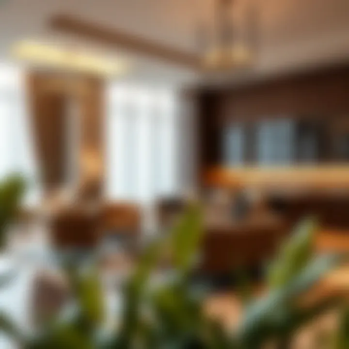 Interior design elements highlighting the sophistication of the Elegance Tower