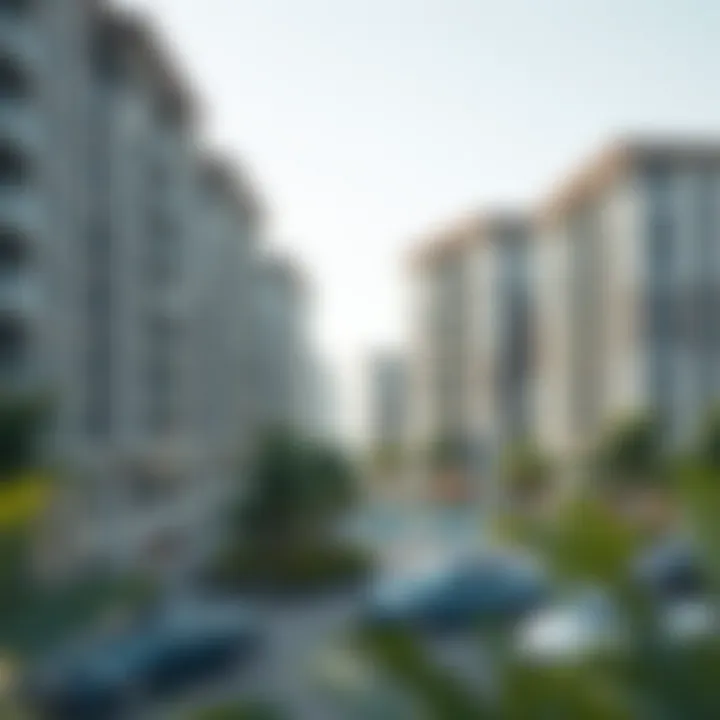 Architectural renderings of residential units in Emaar South