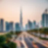 Dubai skyline showcasing real estate developments