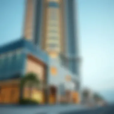 Architectural Design of Etihad Towers Facade Facade of Etihad Towers highlighting architectural design