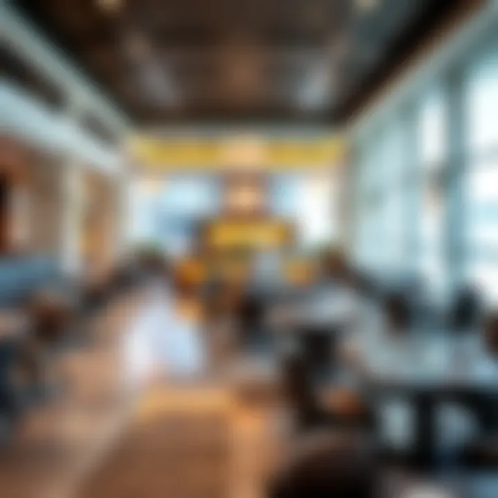 Dining area with diverse culinary options at Etihad Towers Mall