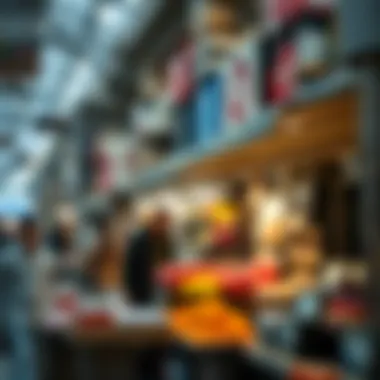 Local market showcasing diverse products