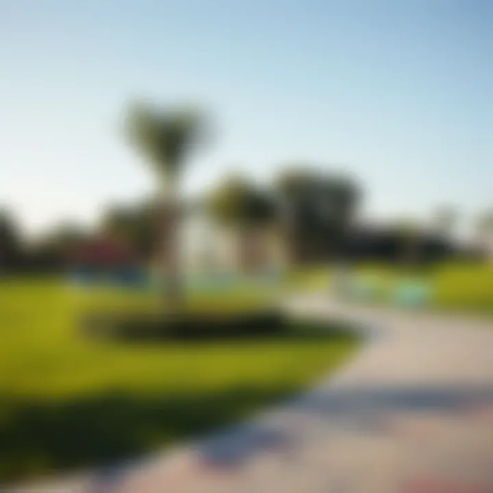 Family Park in Al Furjan Family-friendly park in Al Furjan with children playing