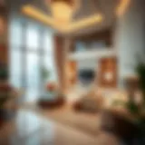 Luxurious interior of Al Ghadeer Hotel Apartment showcasing modern design.