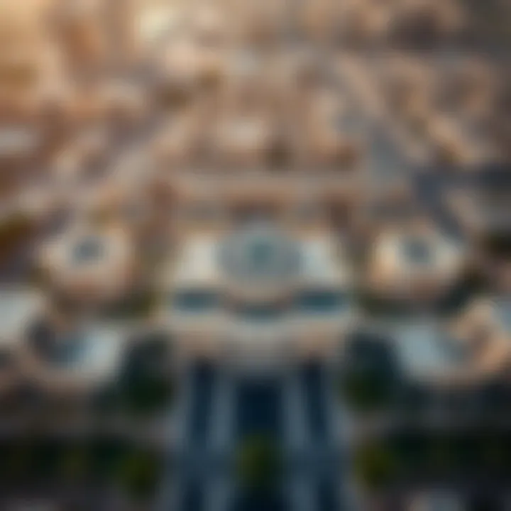 Aerial view showcasing the layout of Al Khail Gate