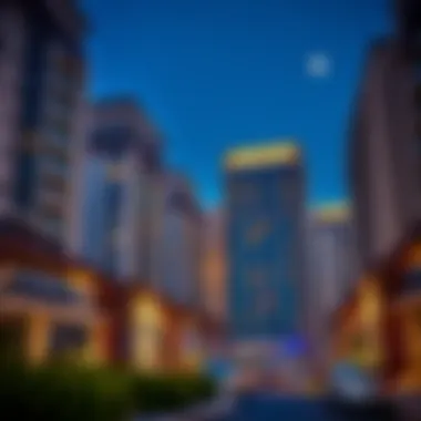 Modern residential buildings in Al Khail Gate